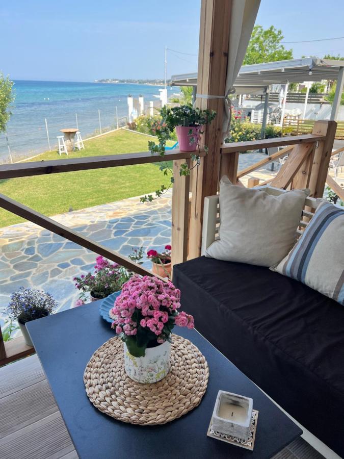 Beachfront Villa Athina Vergia Exterior photo