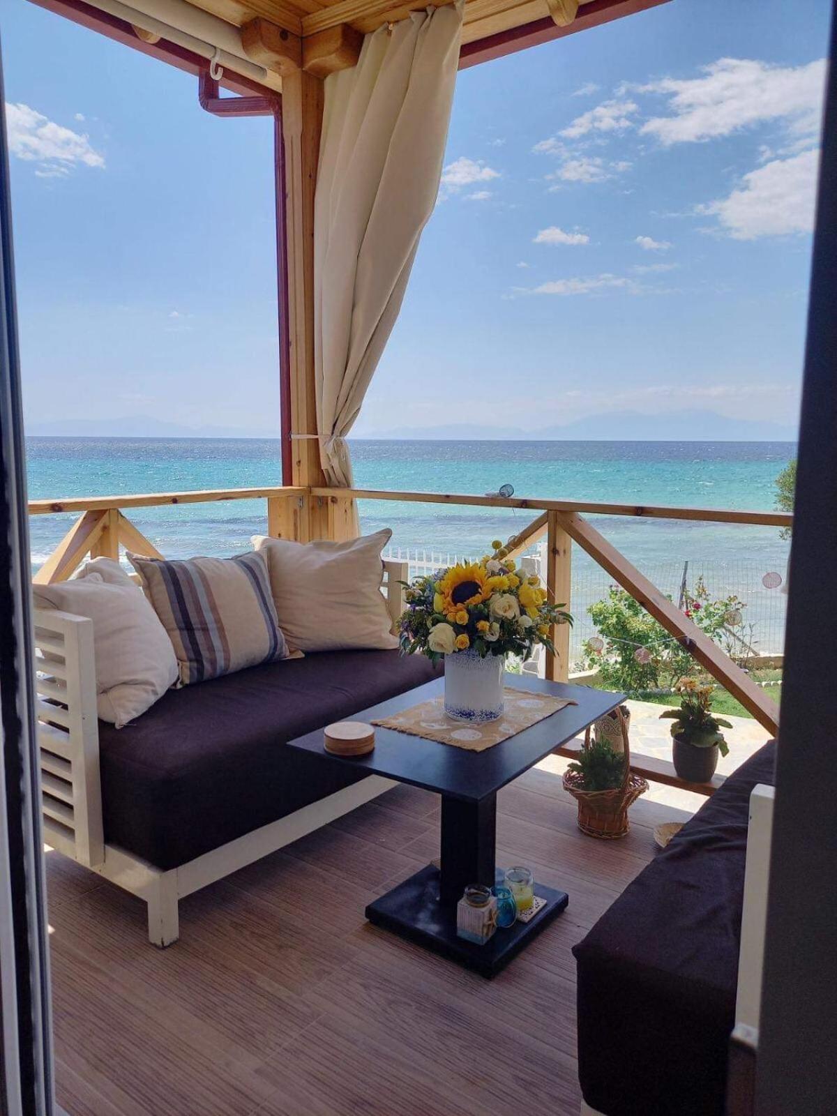 Beachfront Villa Athina Vergia Exterior photo